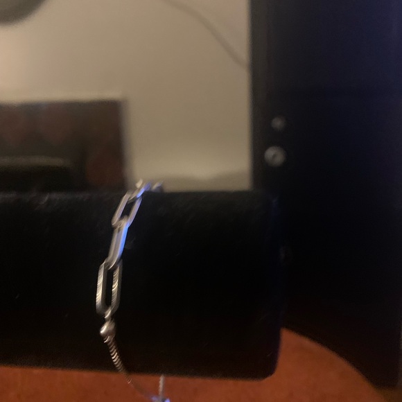 Sterling Silver 925 Paperclip Bolo Bracelet - Picture 4 of 9